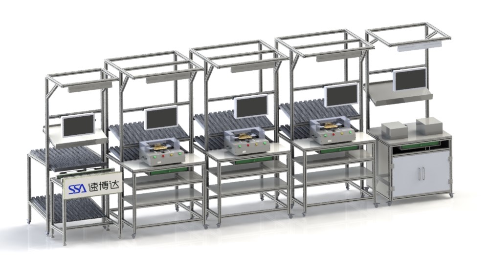 Intelligent car PCBA manual assembly line